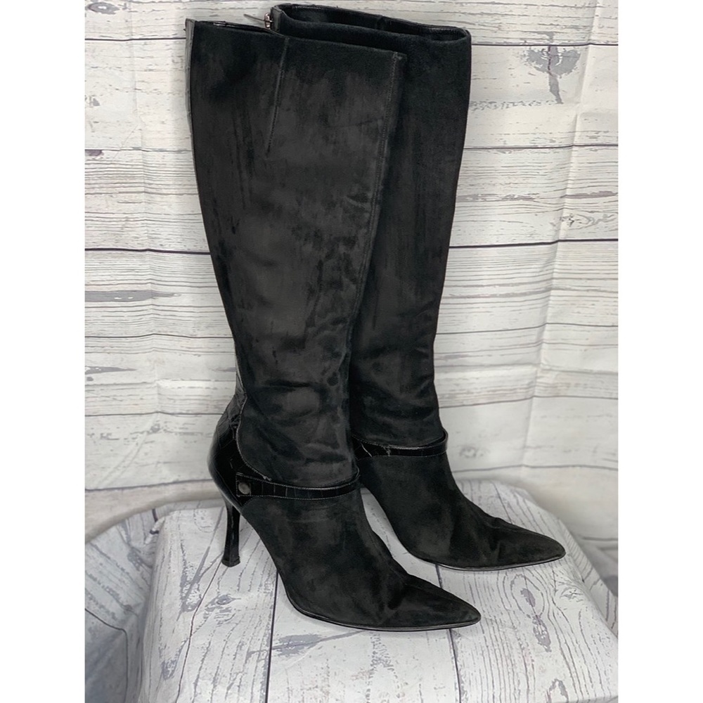 Colin Stuart Knee High Heeled Boots Sz 9.5